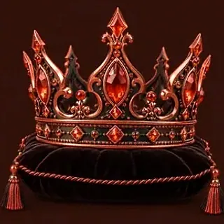Gold crown on cushion — KatsuBet