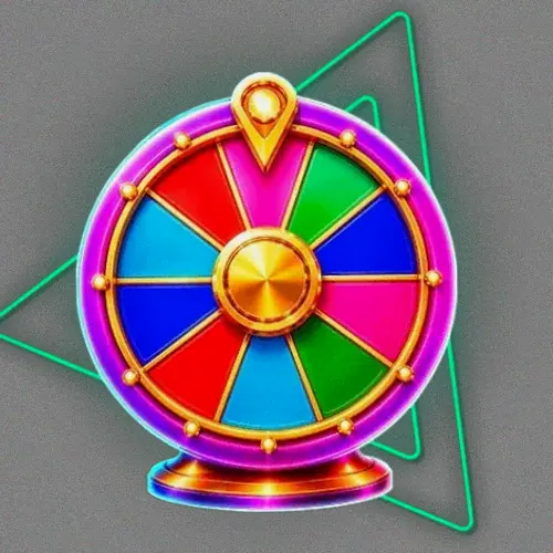 Colourful prize wheel